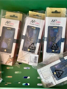 NIB! M+  Kids Bluelight Glasses - Navy Blue bundle of 6!